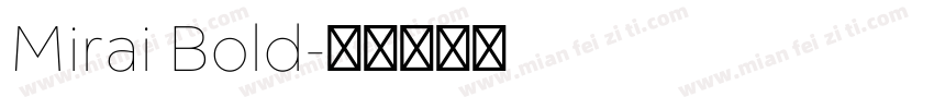Mirai Bold字体转换